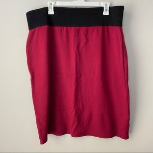 Ashley Blue Maroon pencil skirt
